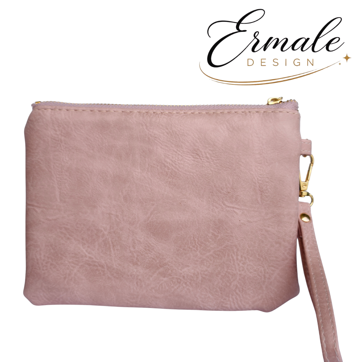 Kosmetiktasche mit ungarischer Stickerei - Rosa